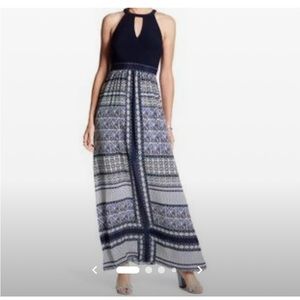 Vince Camuto cut out halter maxi dress. Sz 8